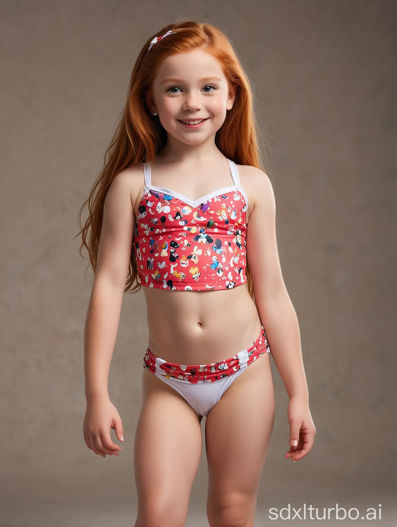 Joyful-9YearOld-Girl-in-Disney-Bikini-at-Disney-World