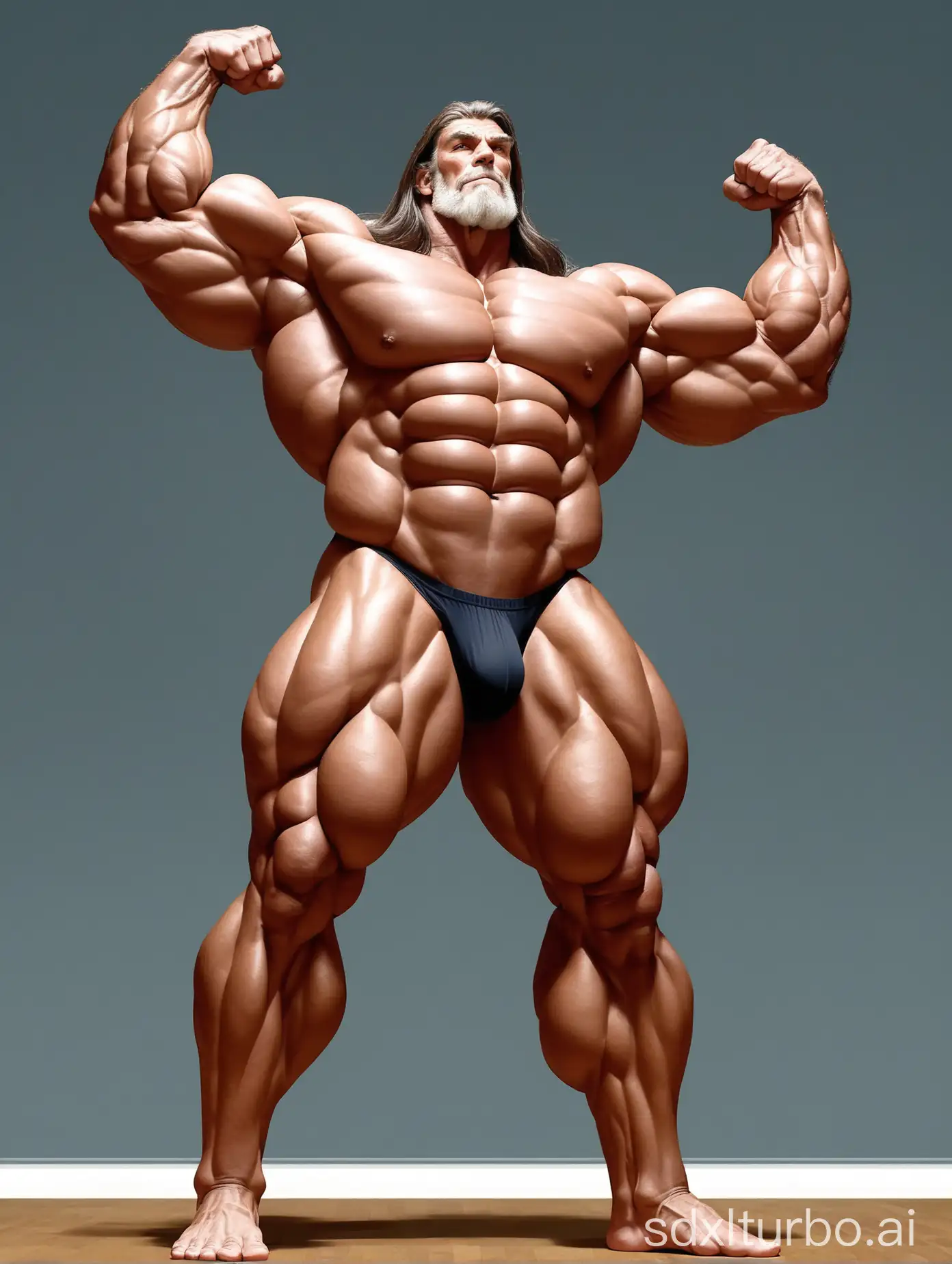 Imposing-Elderly-Giant-Displaying-Muscular-Build-and-EightPack-Abs