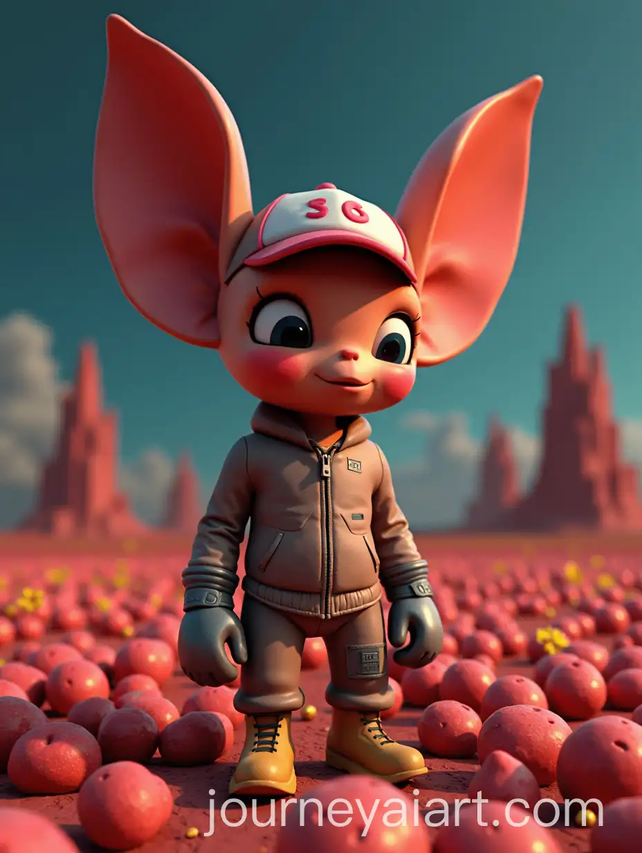 Surreal-Hybrid-Character-in-Strip-Club-with-Potato-Fields-and-Boxing-Peaches