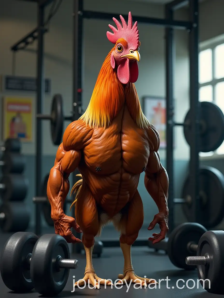 Lean-Rooster-Starting-Bodybuilding-Journey-in-Gym