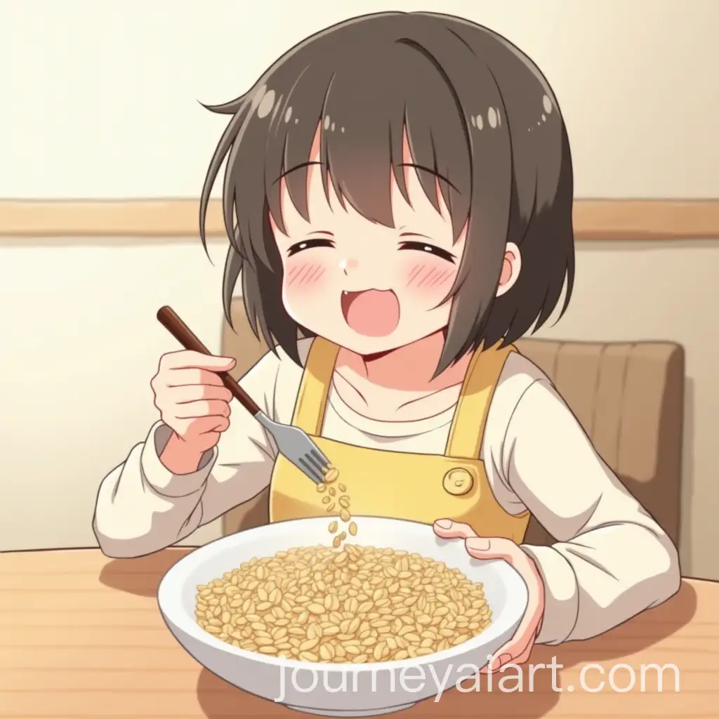 Anime-Character-Enjoying-Oatmeal-Porridge-and-Gaining-Energy
