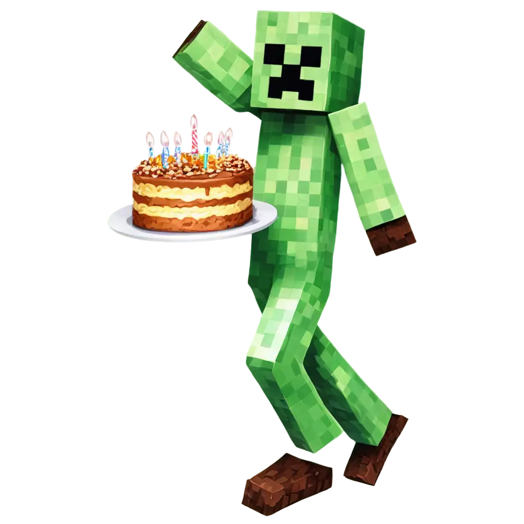 PNG-Image-Minecraft-Creeper-Exiting-a-Birthday-Cake