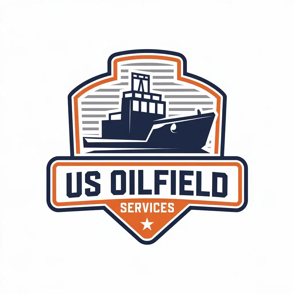 LOGO Design for US Oilfield Services Vector Style with Transportation Symbol and Moderate Design Elements