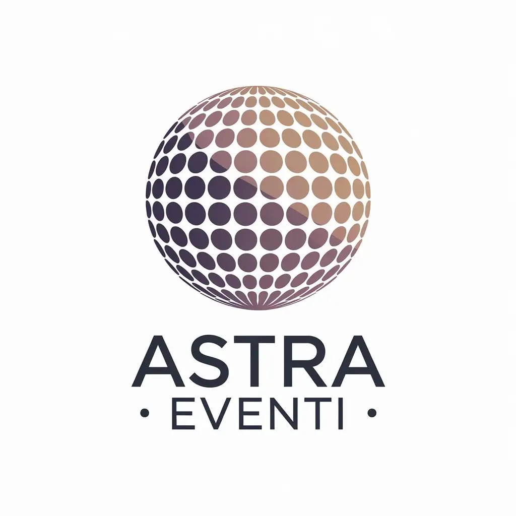 LOGO Design for ASTRA EVENTI DiscoInspired Symbol with Modern Vibes for Event Industry