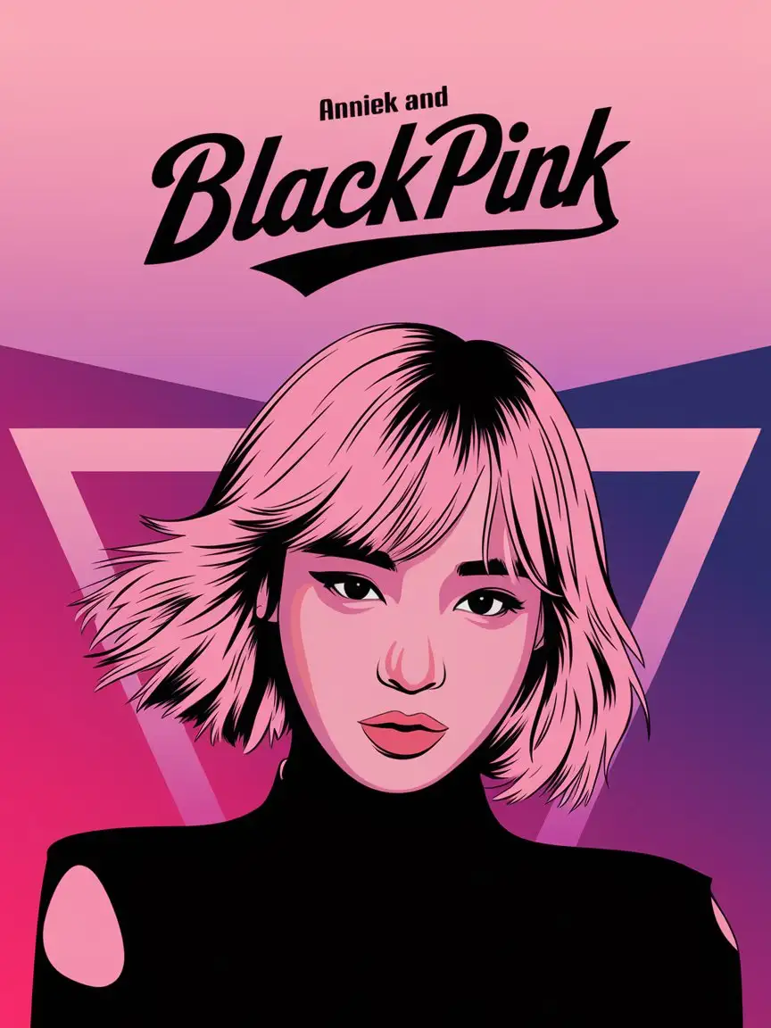 Kpop-Style-Wallpaper-Featuring-Blackpink-Logo-and-Lisa-Avatar