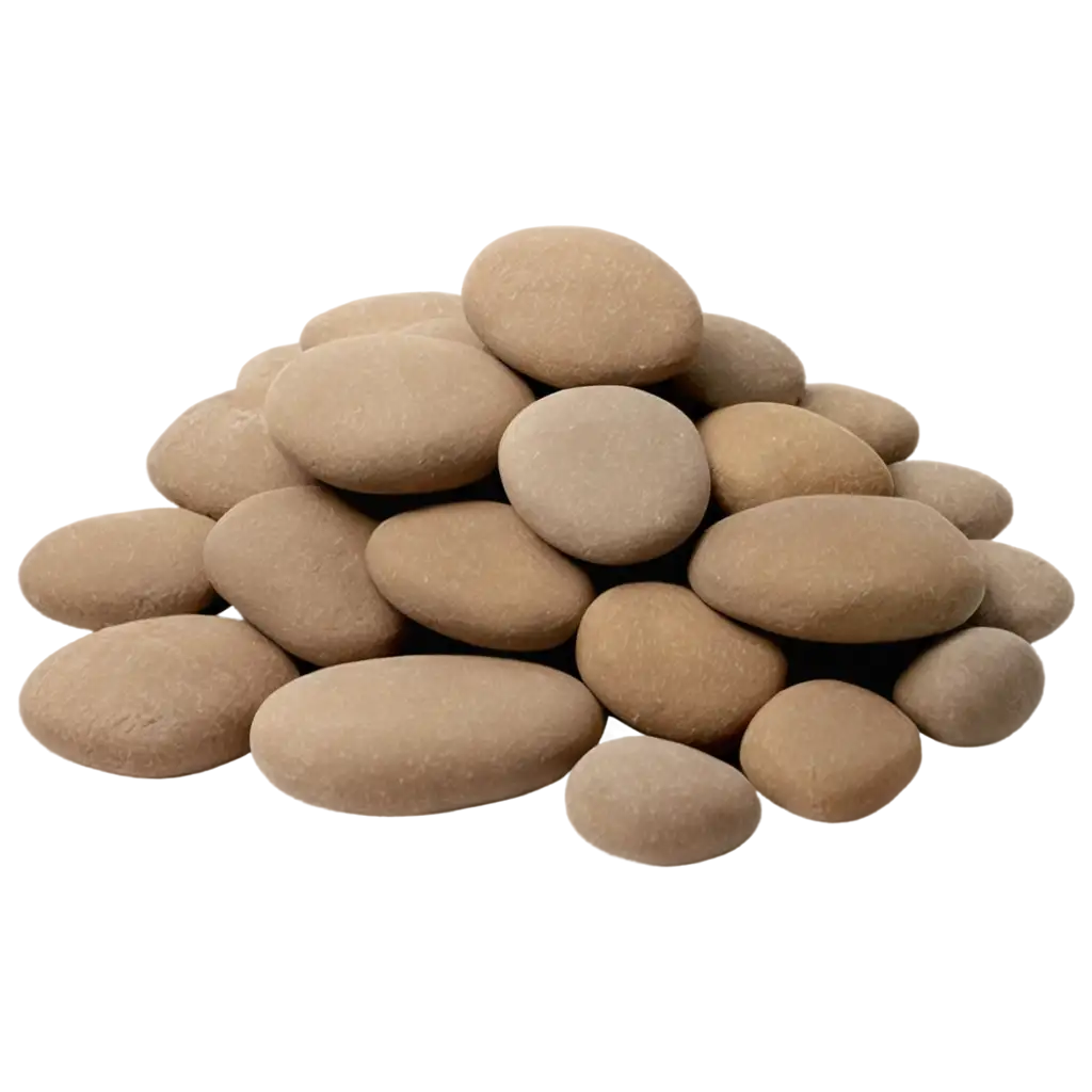 Heap-of-Brown-Stones-PNG-A-Natural-and-Textured-Image-Creation