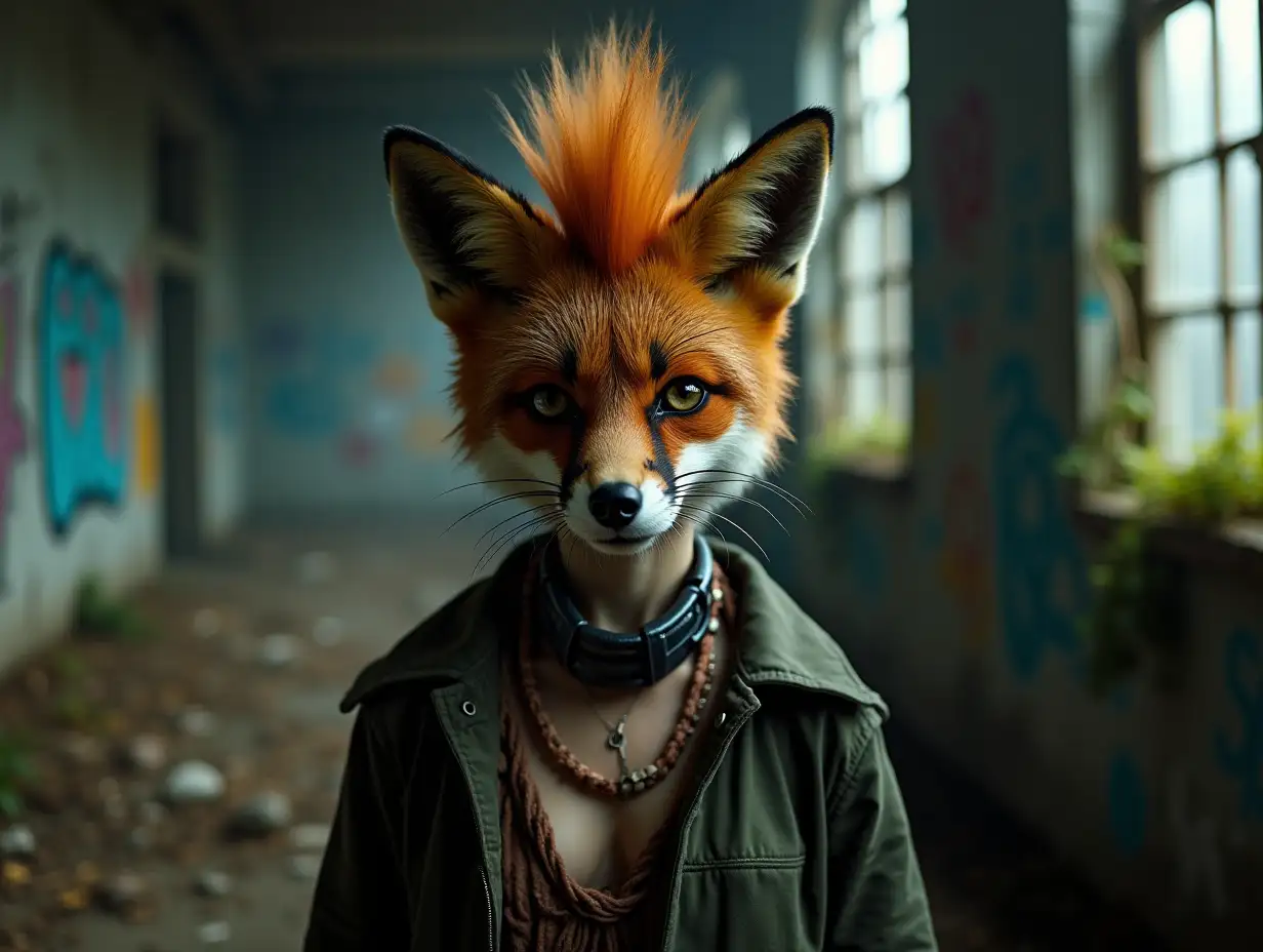 AI-Art-Prompt-ExpansionFox-in-Abandoned-Chernobyl-Ruins-with-Retro-Glam-Rock-Aesthetic