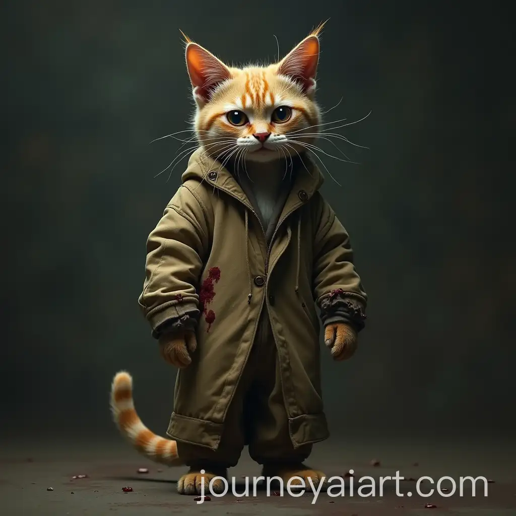 Injured-Cat-in-Tattered-Clothes-Crying-Tears-in-Cinematic-Realism