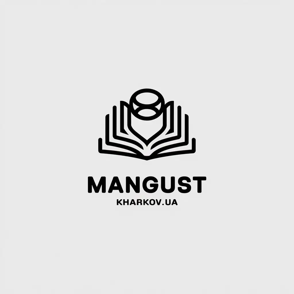 LOGO Design for Mangustkharkovua Minimalistic Book of Ra Slot Theme