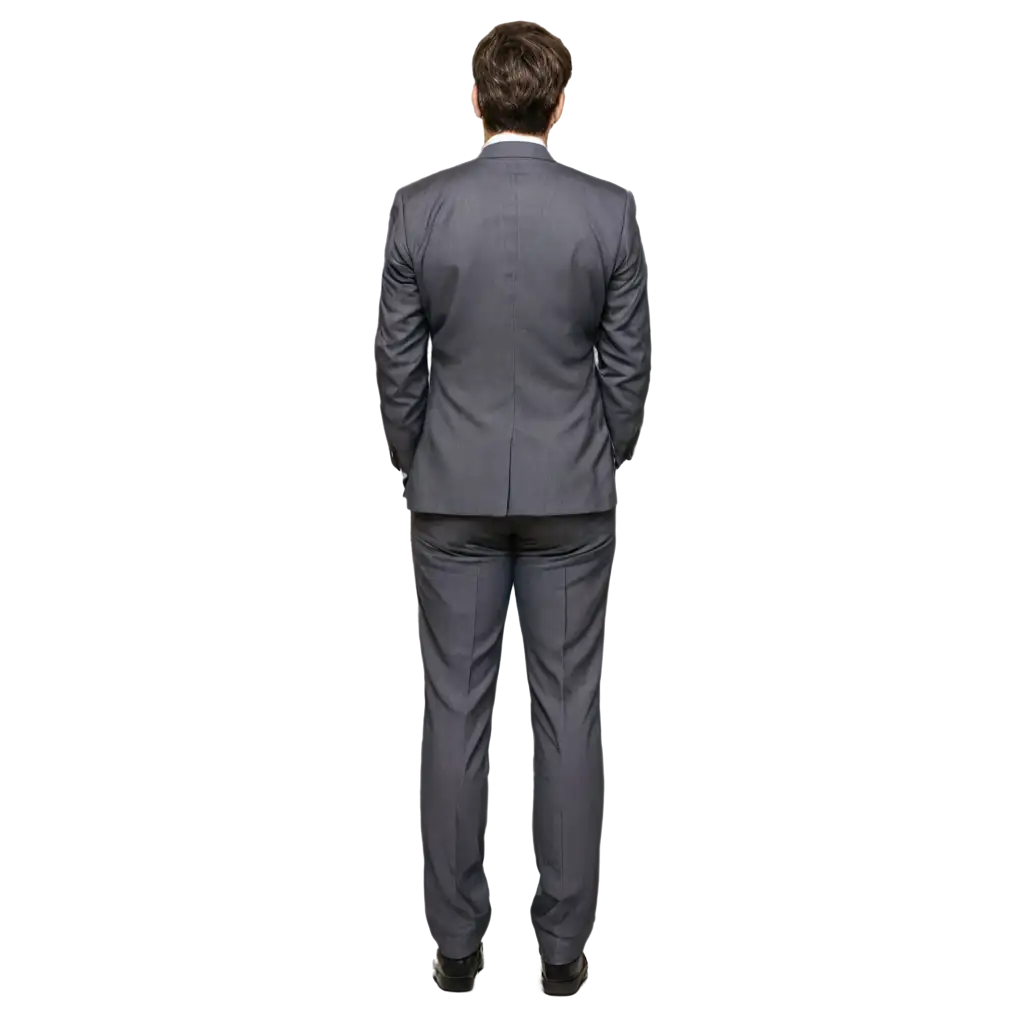 Businessman-Standing-Backward-Looking-at-a-Central-Bank-HighQuality-PNG-Image-for-Professional-Use