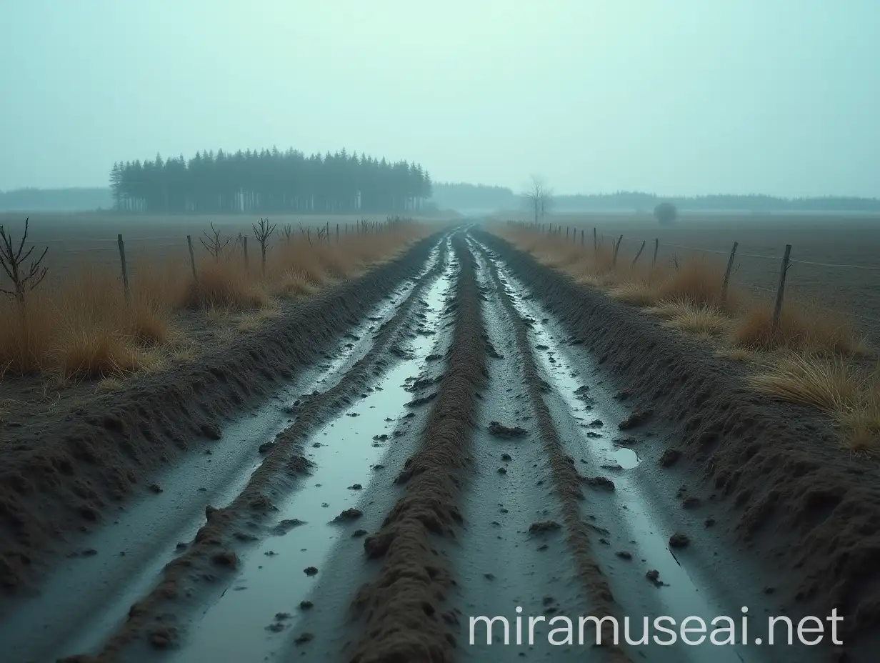 Historic Napoleonic Army Route Through Desolate Russian Steppes