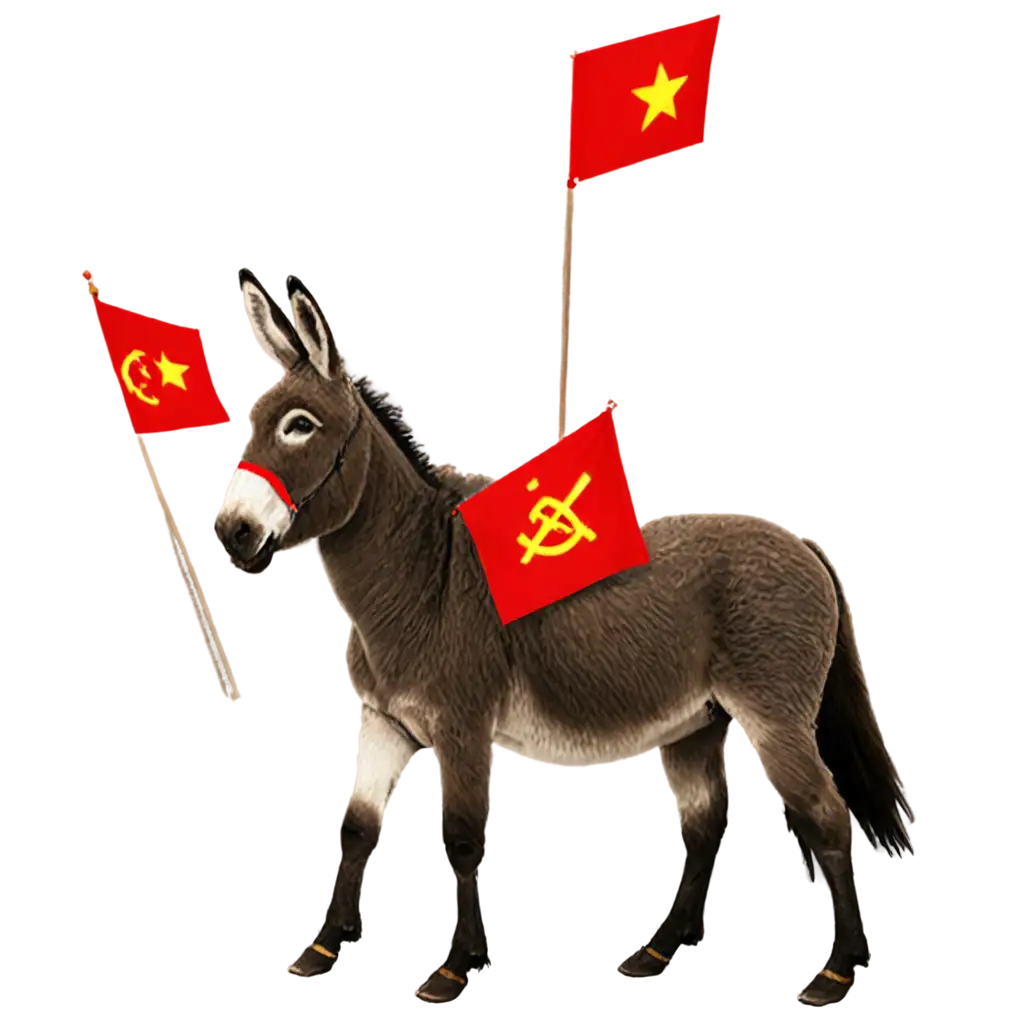 Donkey-with-Communist-Flag-PNG-Symbol-of-Political-Expression-and-Ideology