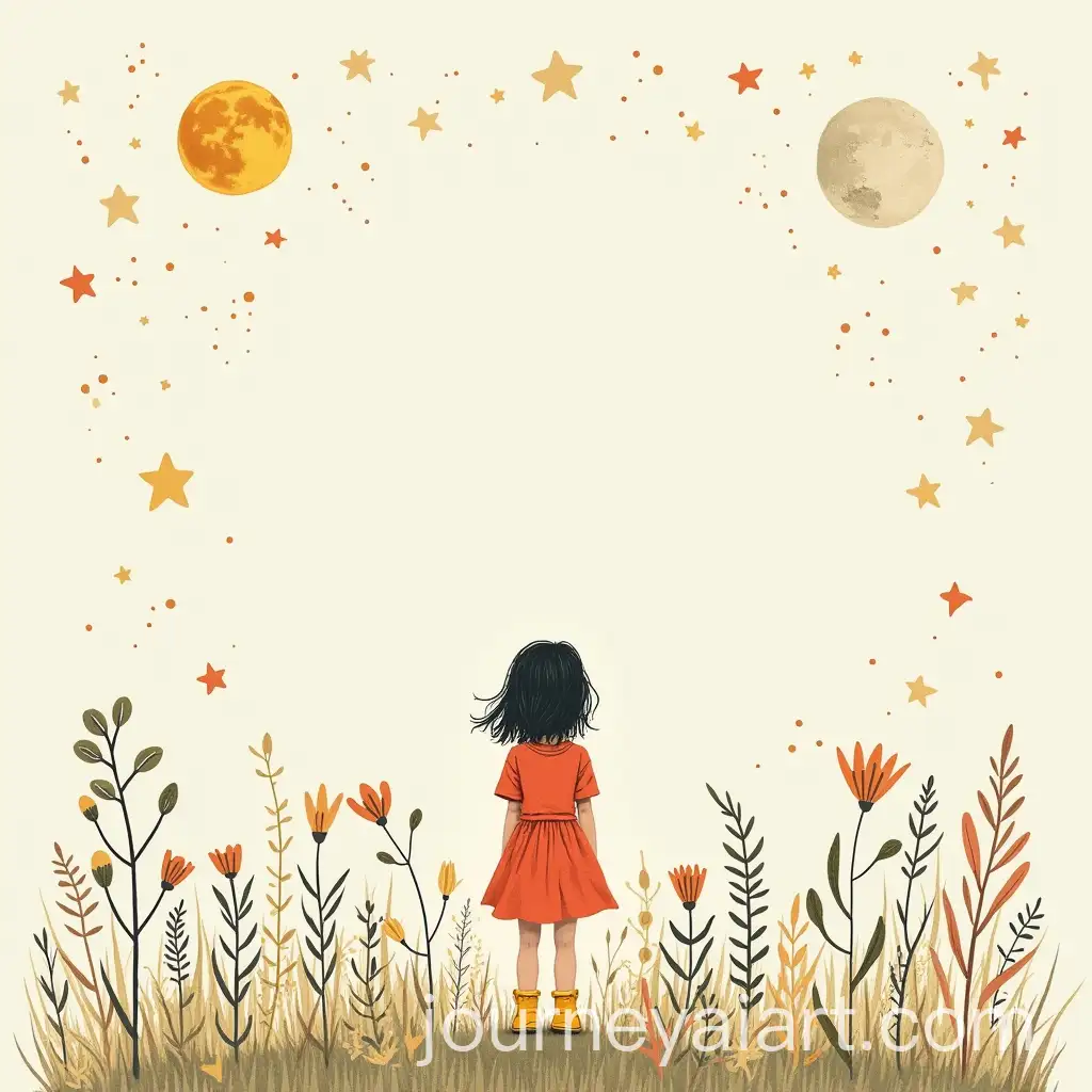 Minimalist-Childrens-Book-Cover-with-Moons-Stars-and-Botanical-Illustrations