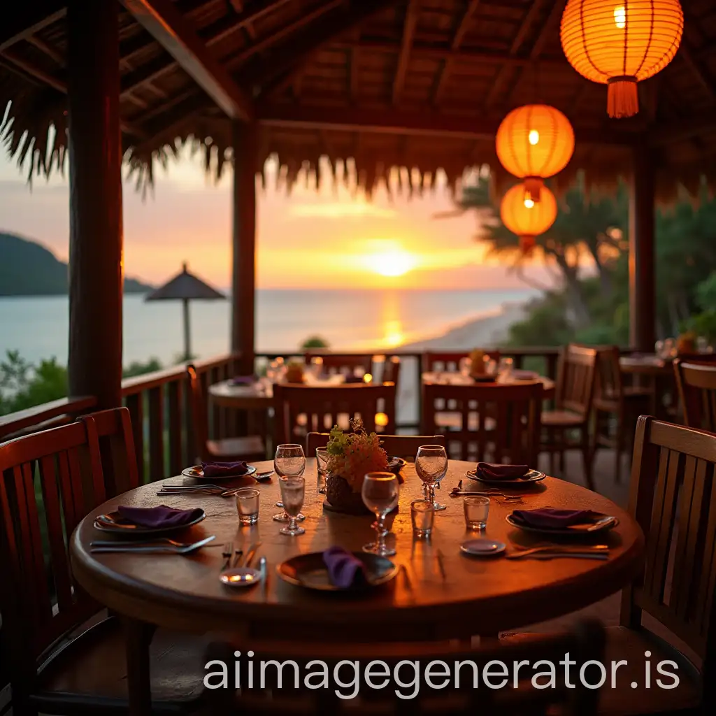 Traditional-FastFood-Restaurant-Table-with-Antillean-Creole-Chinese-and-French-Cuisine-in-a-Welcoming-Cafeteria-Setting