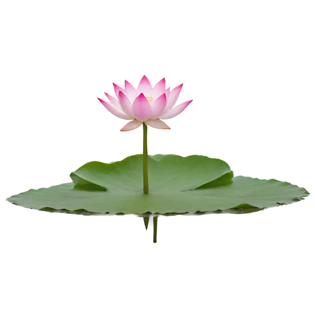 Lotus-Flower-Floating-on-Water-with-Blue-Bird-PNG-Image-for-Tranquil-Designs