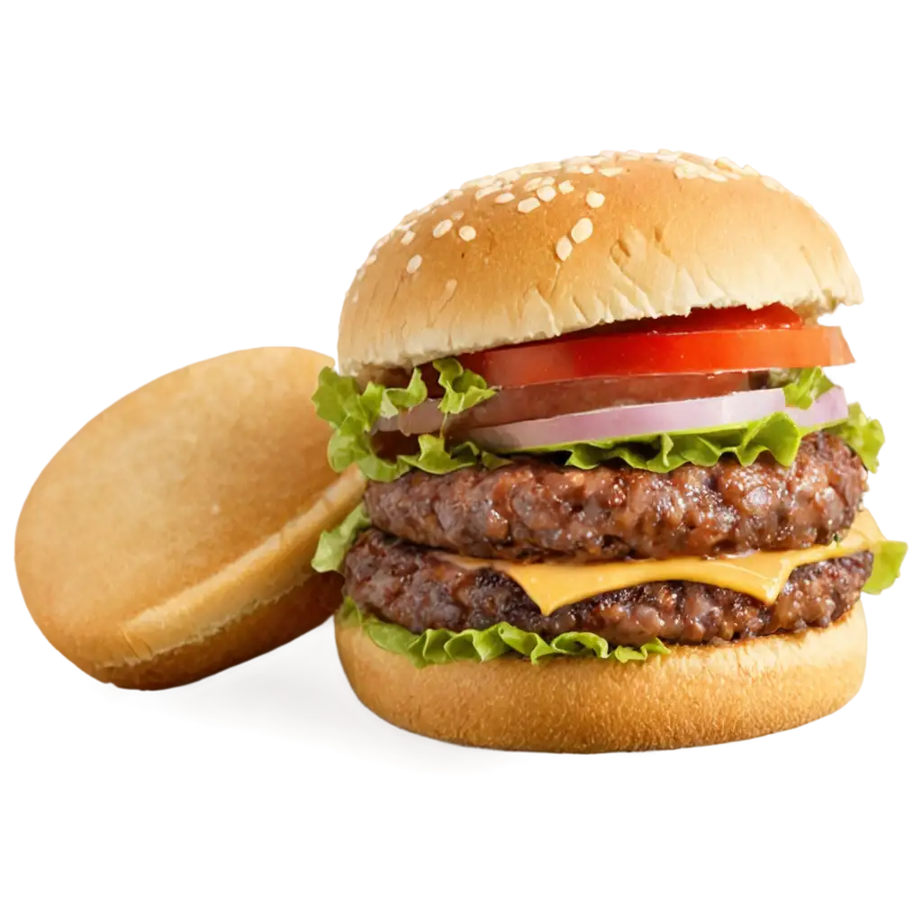 Delicious-Burger-PNG-Image-Savory-Visuals-for-Culinary-Delights