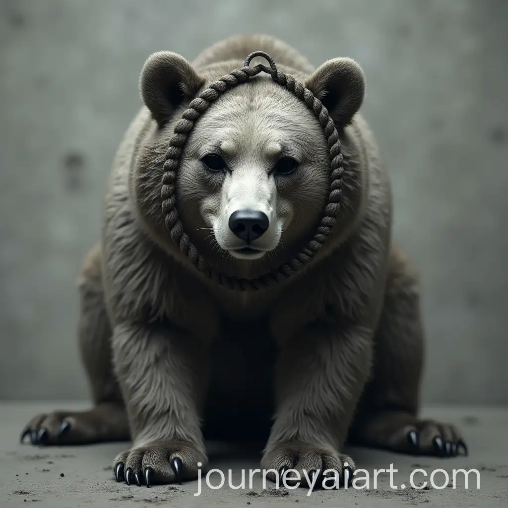 Mask-of-Hypocrisy-in-Bear-Trap-on-Gray-Background