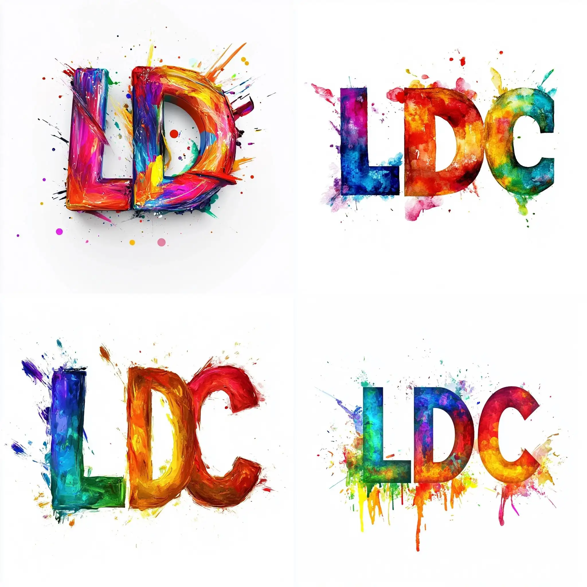 Creative-LDC-Letters-with-Special-Painting-Style-on-White-Background