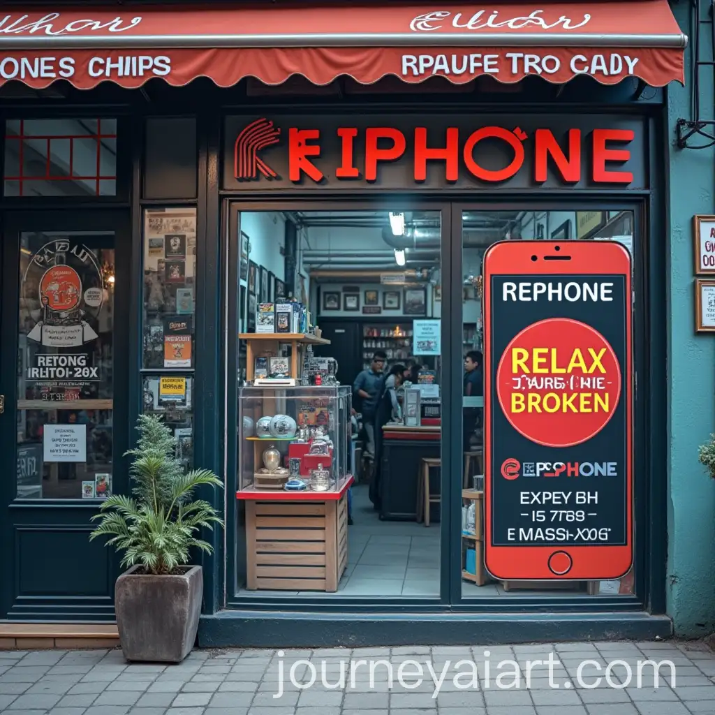 Phone-Repair-Shop-Publicity-Board-Design-for-REPHONE-with-Slogan-and-Services