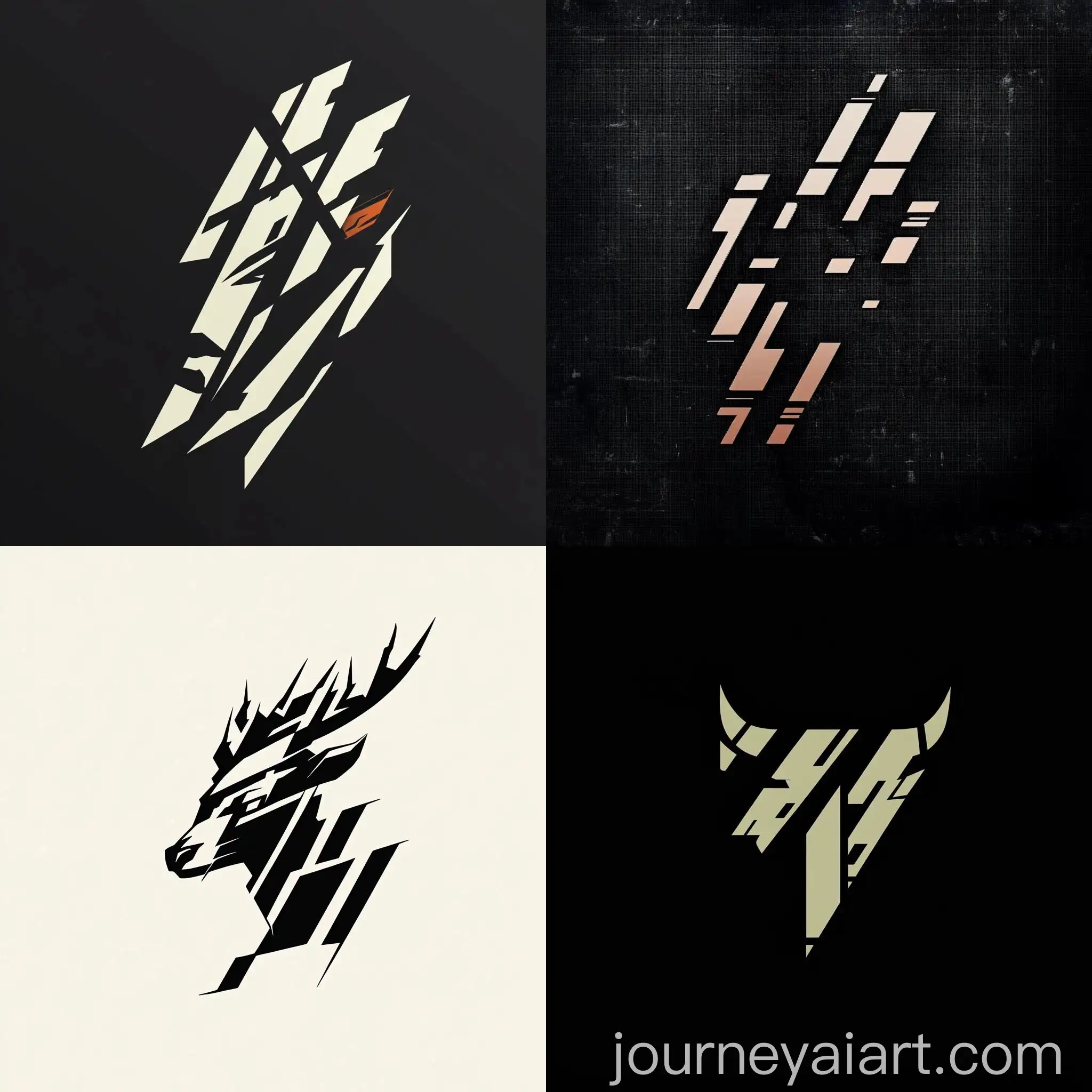 Stylized-Logo-Design-with-Flowing-Lines-and-Geometric-Shapes
