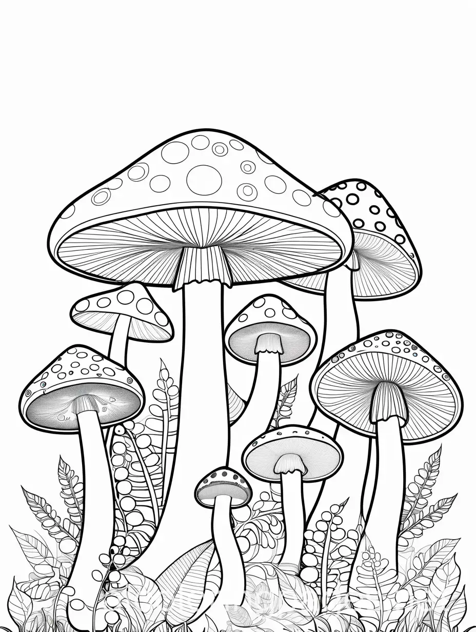 Animal-Face-Mushroom-Coloring-Page-for-Kids