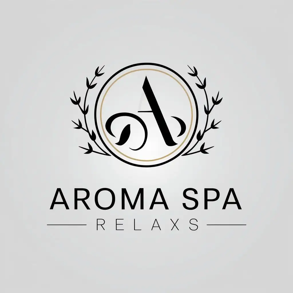 a vector logo design,with the text "AROMA SPA RELAXS 89246150049", main symbol:AO,Moderate,be used in Beauty Spa industry,clear background