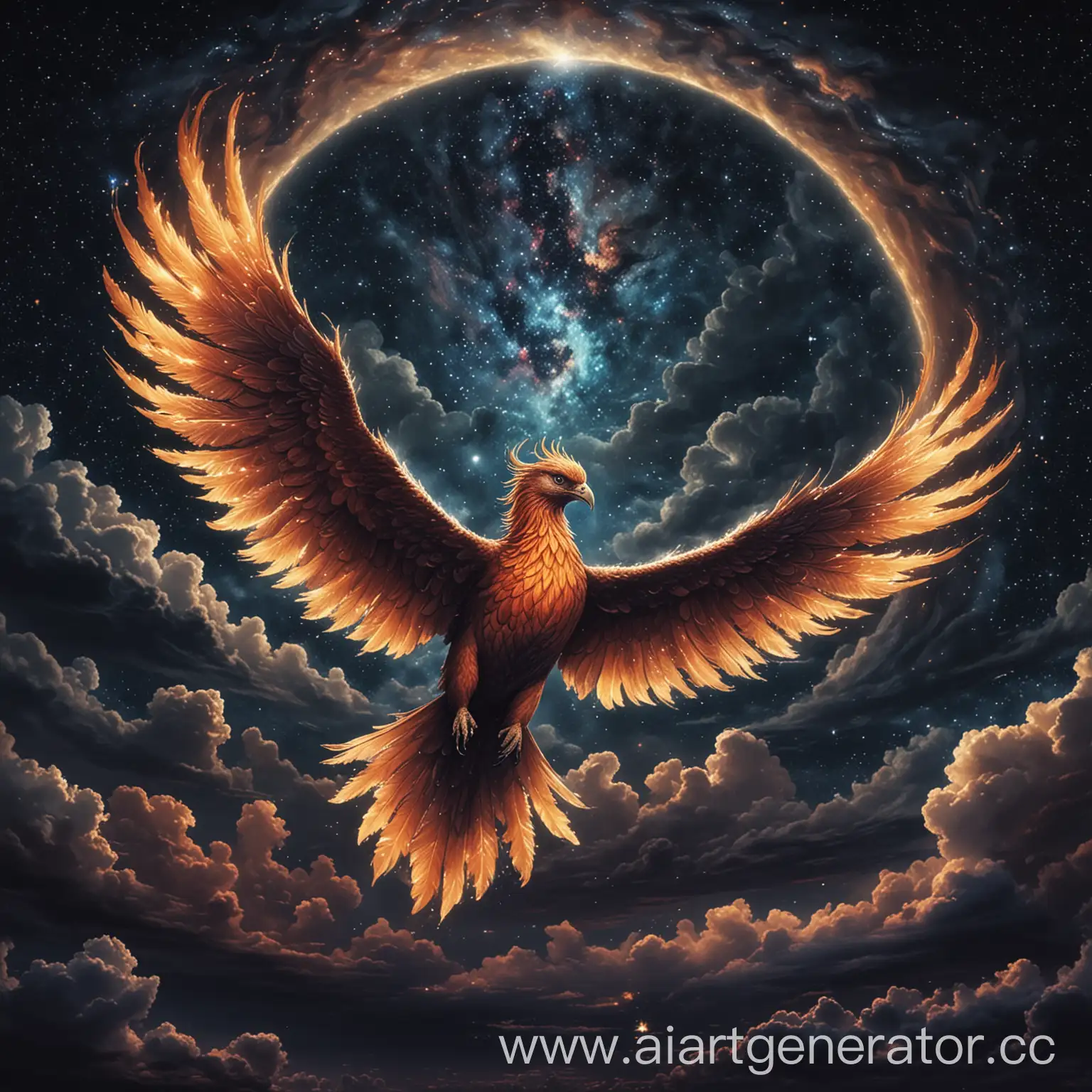 Majestic-Phoenix-Soaring-through-the-Night-Sky