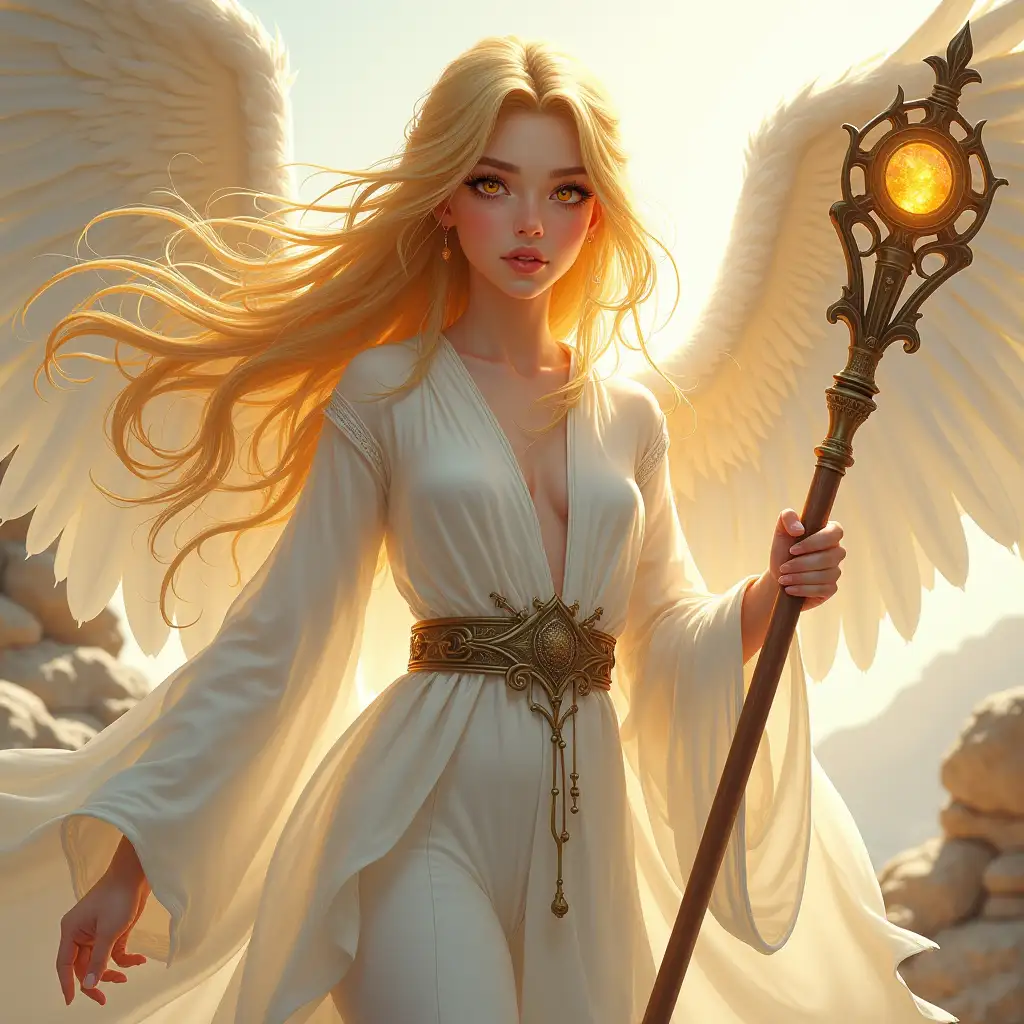 Pretty-Young-Female-Sorceress-with-Golden-Eyes-and-Wings