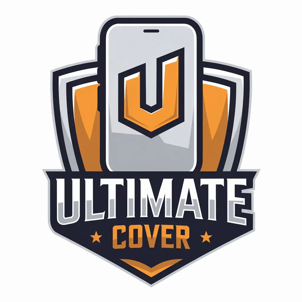 LOGO Design for Ultimate Cover Vector Logo with iPhone Symbol for Technology Industry