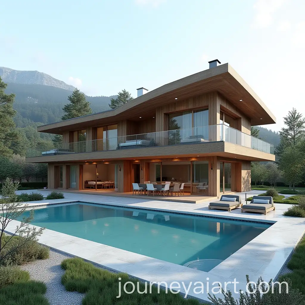 TwoStory-LShaped-Chalet-with-Central-Pool