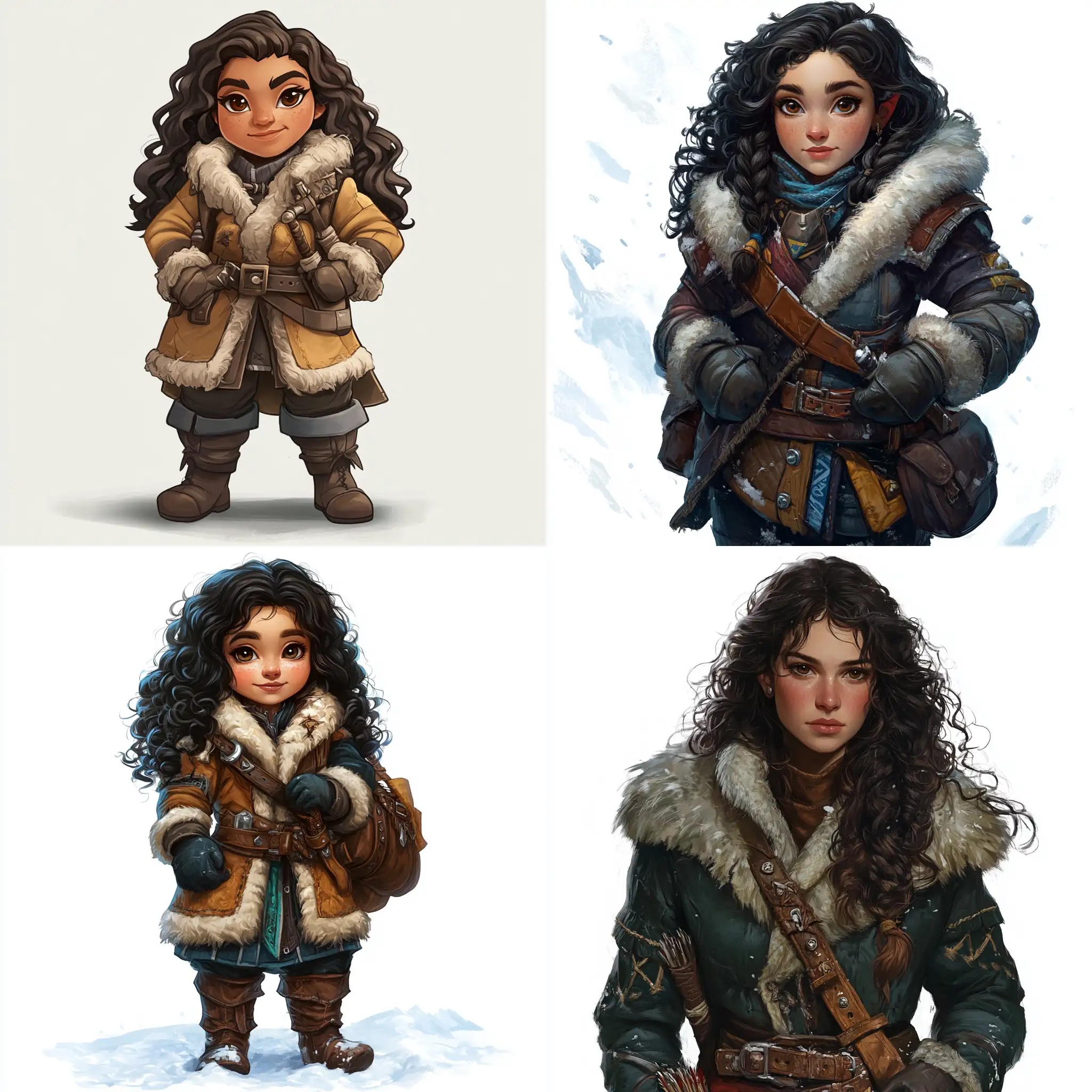 Dwarf-Female-Trader-in-Winter-Coat-with-Yatagan-Sword