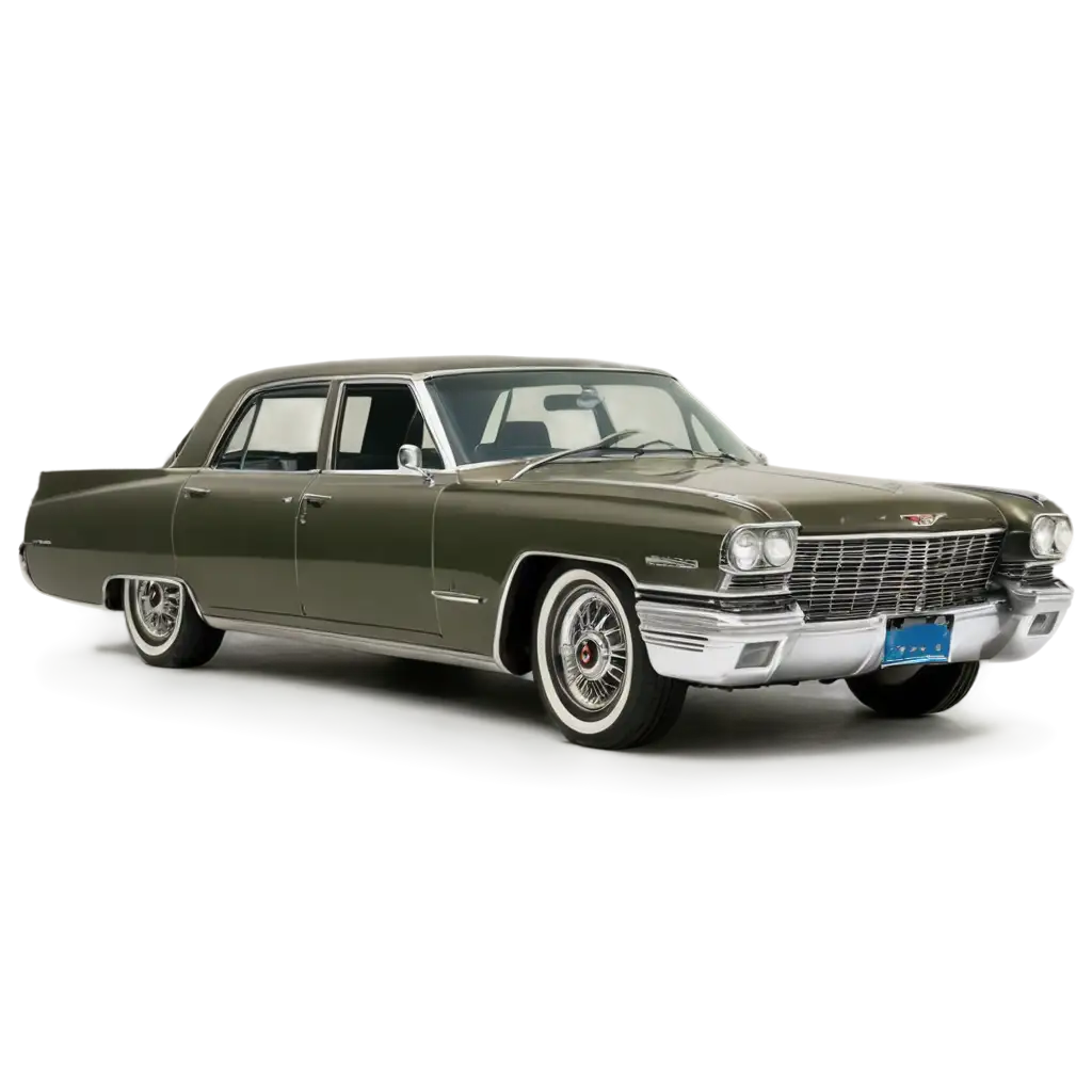 1963-Four-Door-Cadillac-Fleetwood-60s-Special-PNG-Image-Metallic-Olive-Green-Body-with-Truspoke-50-Rims