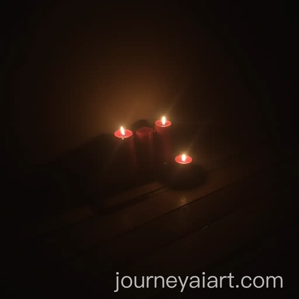 Cozy-Room-with-Dim-Candlelight-Creating-a-Warm-Atmosphere