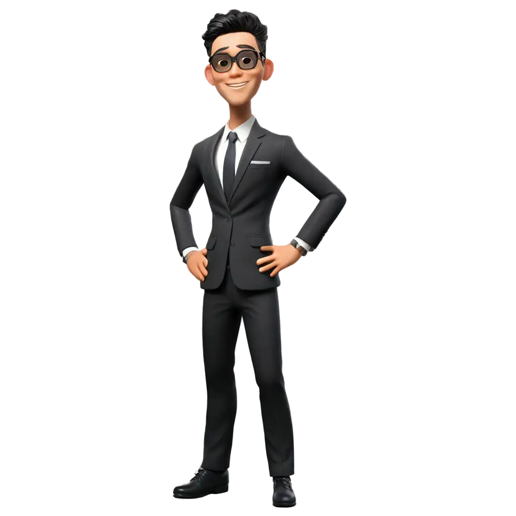 3D-Full-Body-Caricature-PNG-Image-of-a-30YearOld-Indonesian-Man-in-Disney-Pixar-Style