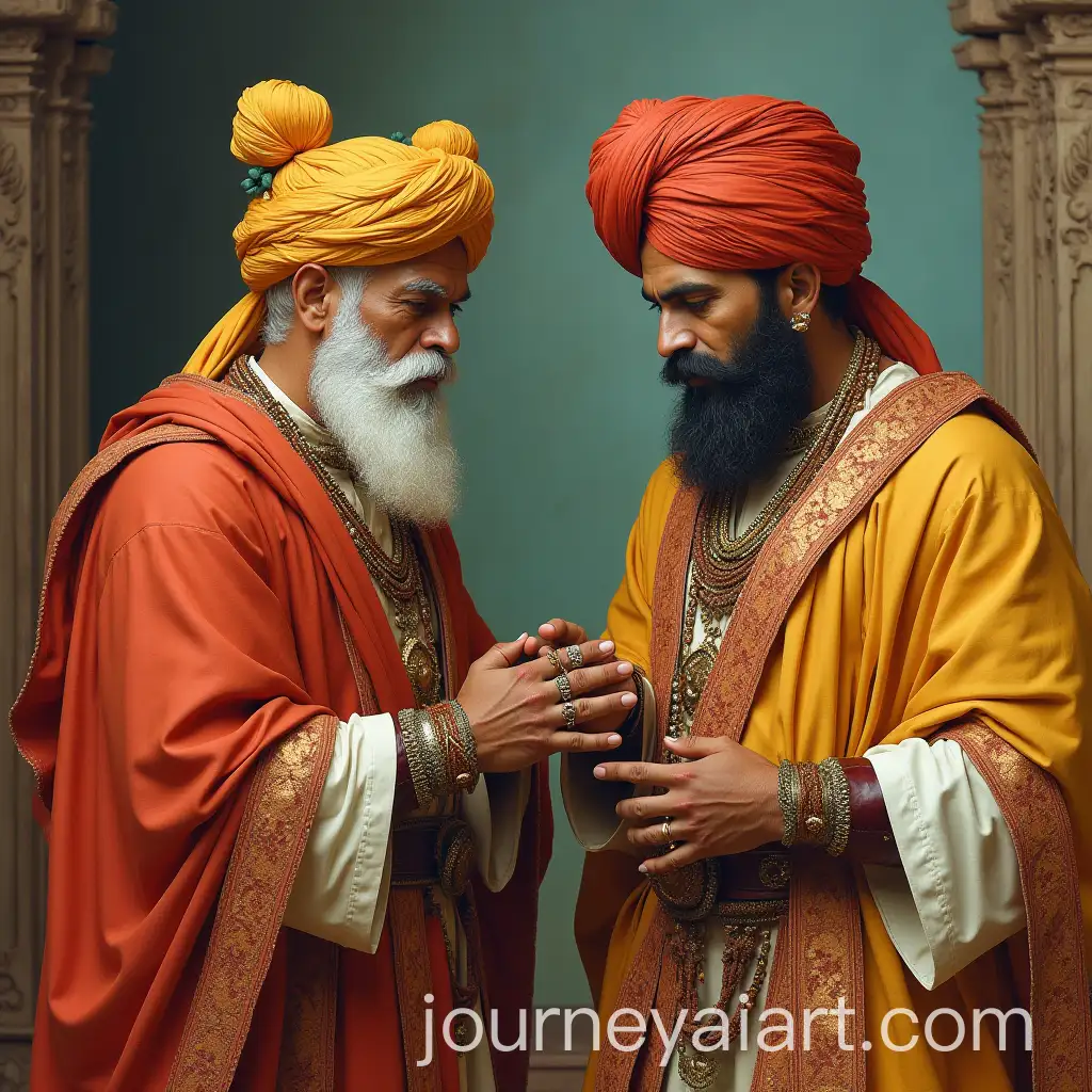 Akbar-and-Birbal-in-a-HistoricalAI-Art-Prompt-Expansion-Indian-Setting