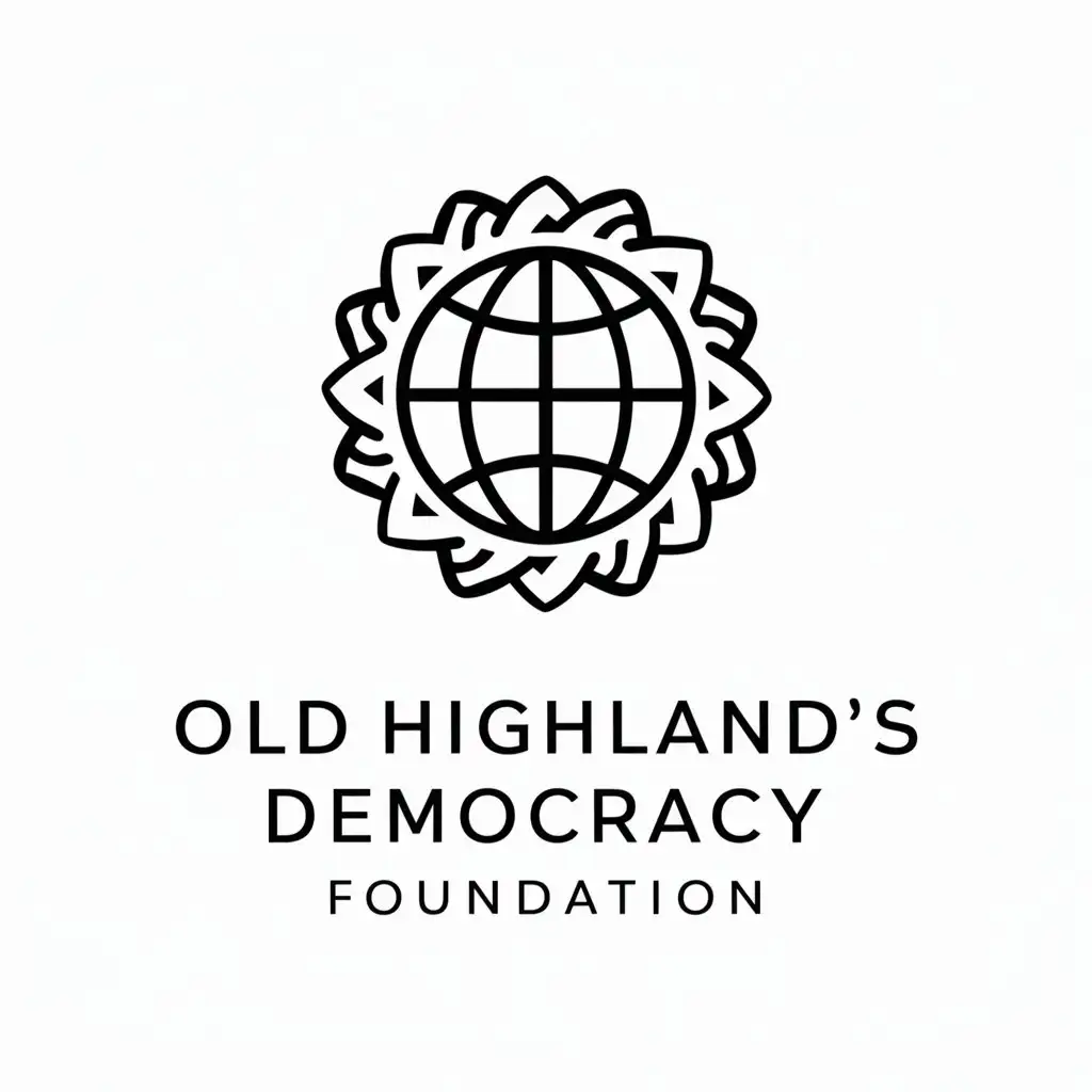 LOGO-Design-For-Old-Highlands-Democracy-Foundation-Earth-World-Symbol-in-Nonprofit-Industry