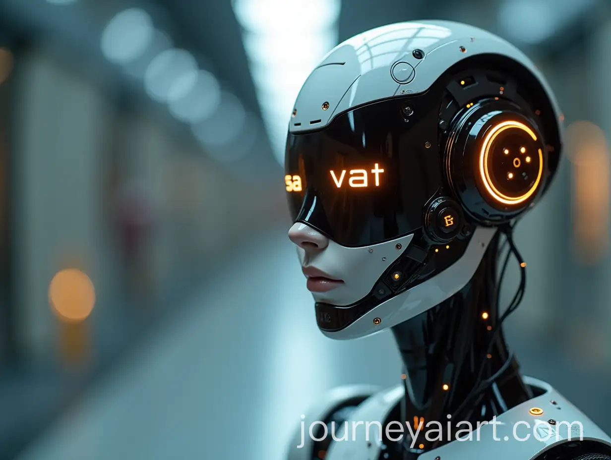 Closeup-of-a-Female-Robot-Holding-the-Word-Satvat