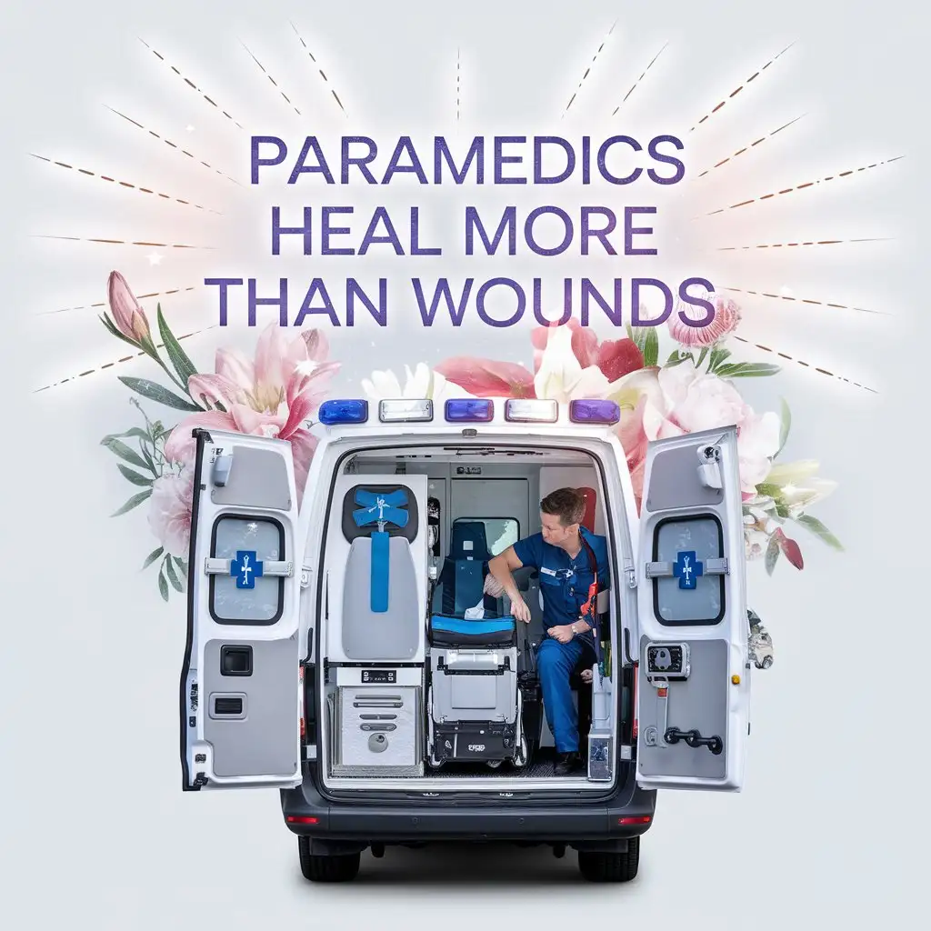 Paramedics Bringing Hope Ambulance Symbolizing Healing Beyond Medical Aid