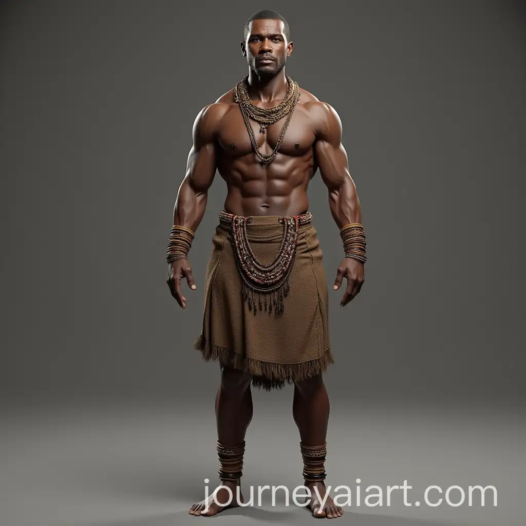 Realistic-3D-Model-of-Muscular-Human-Figure-in-Traditional-Shaka-Zulu-Attire