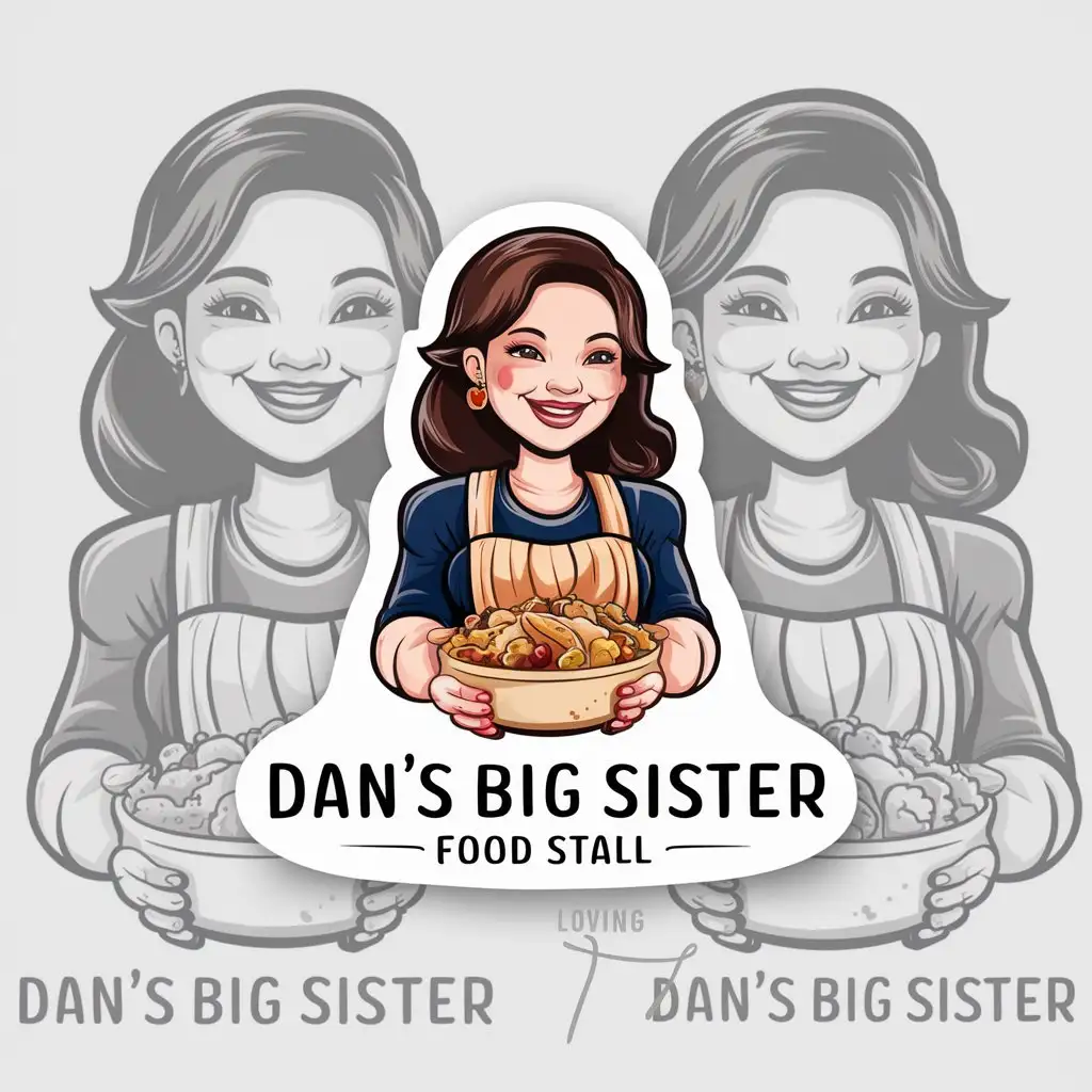 LOGO-Design-for-Dans-Big-Sister-Food-Stall-Playful-and-Warm-with-FamilyOriented-Elements