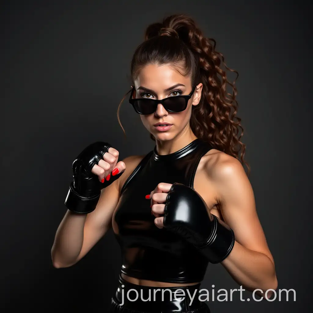 Confident-Brunette-Woman-in-Black-Latex-Outfit-Ready-for-Fight
