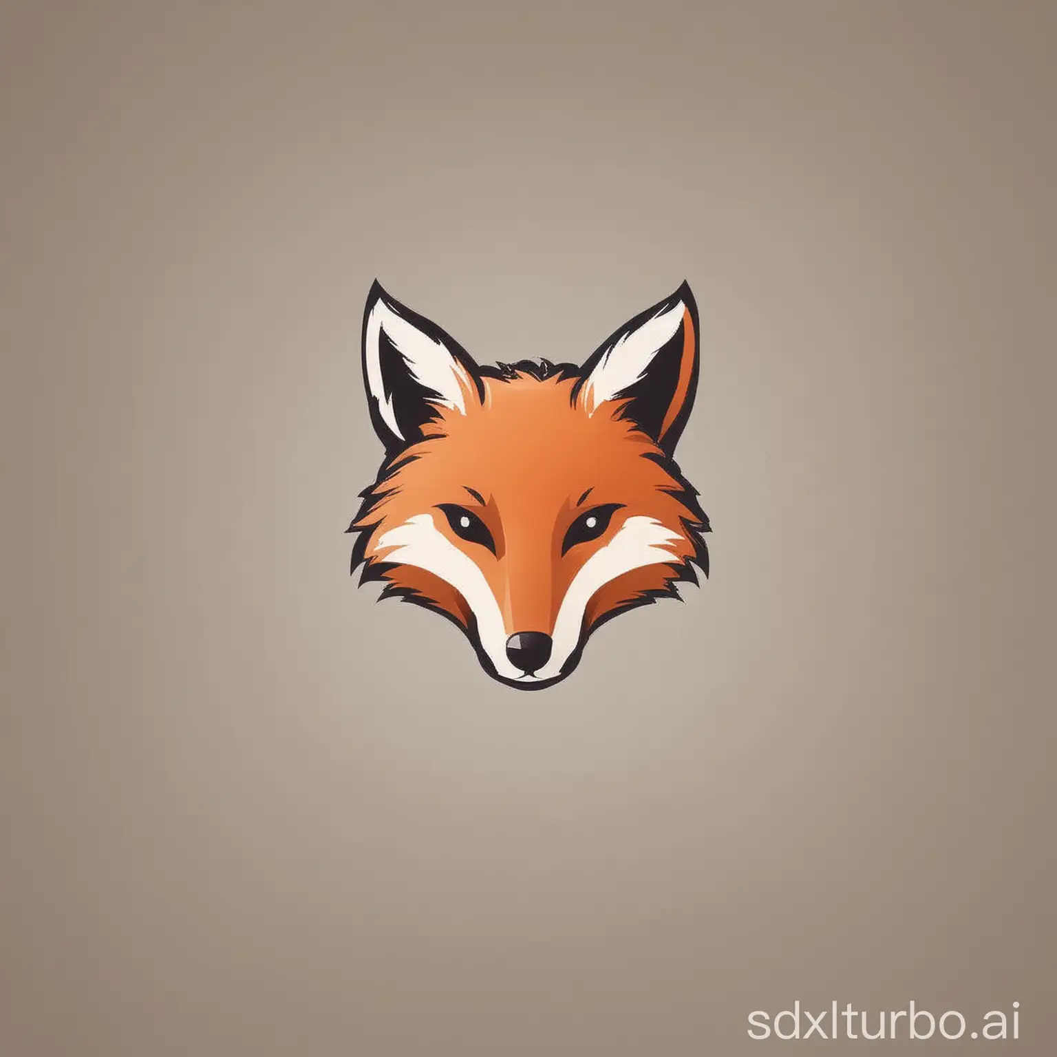 clean, sharp, vectorized mon, company logo, icon, trending, modern and minimalist, of a fox head, curved. Clean modern fox logo. Simple minimal animal vector icon. 'Grant' underneath the fox head