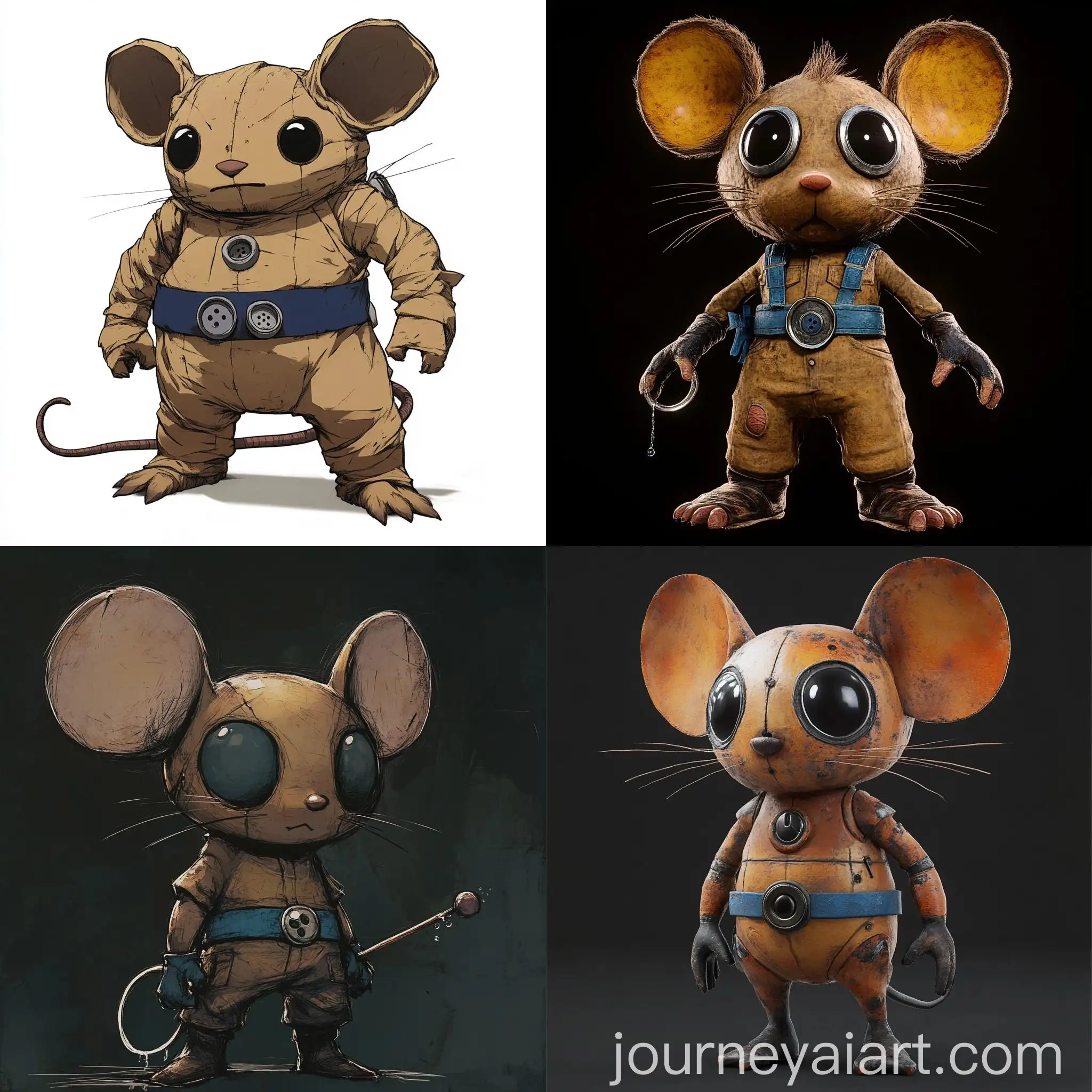 Stylized-Brown-Bipedal-Mouse-with-Magic-and-Water-YoYo