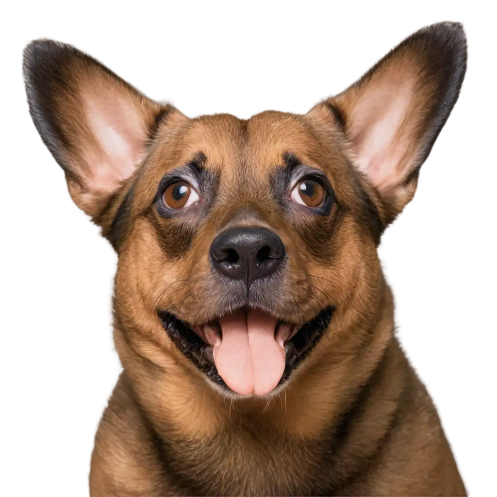 PNG-Image-of-a-Dog-Watching-Excitedly-Facing-Forward