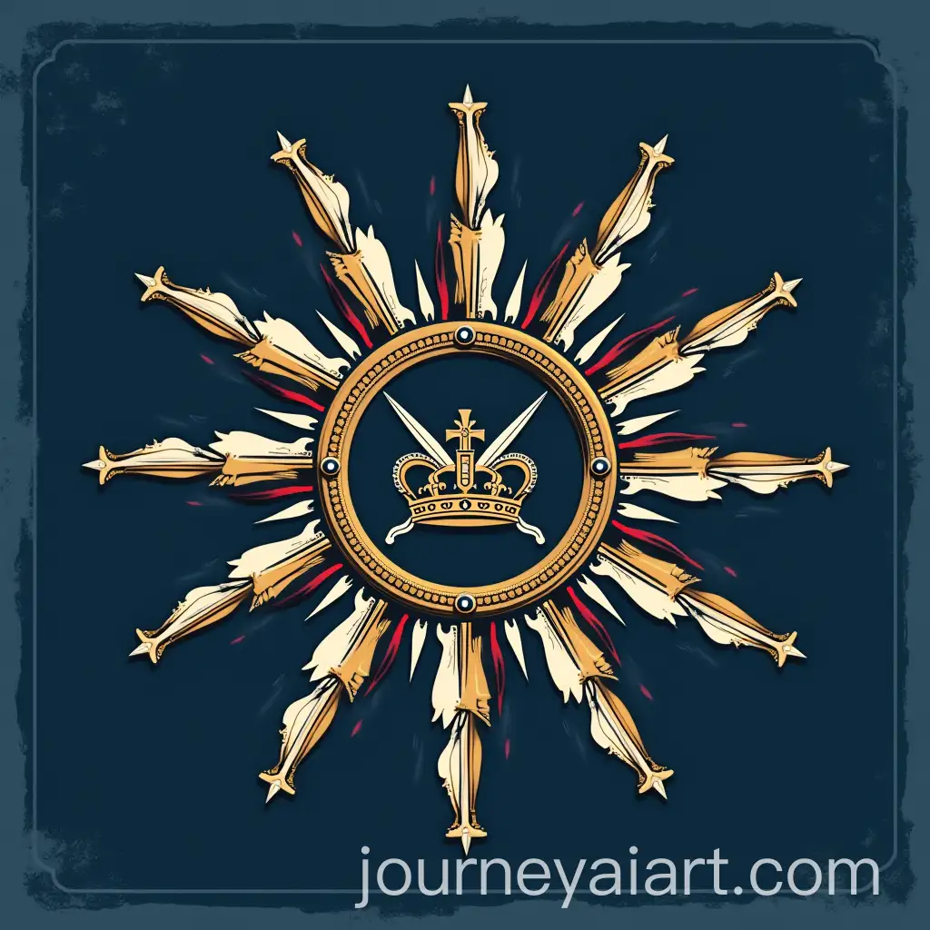 Golden-Sunburst-Emblem-with-Crossed-SAI-Art-Prompt-Expansionwords-and-Jeweled-Crown-on-Deep-Blue-Background