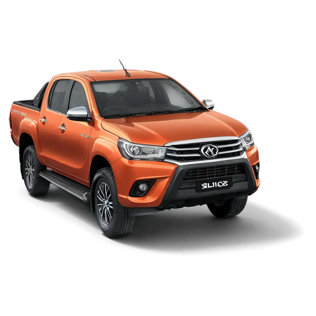 carro Hilux in orange color