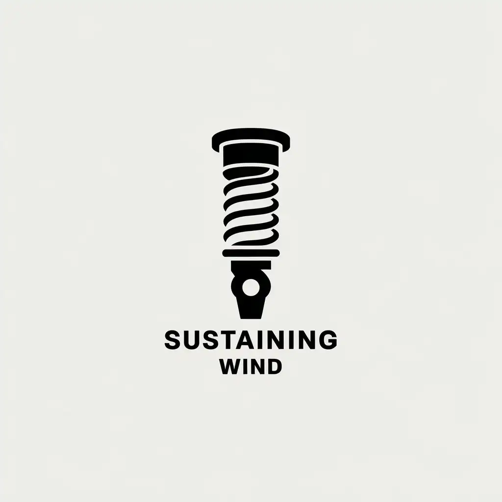 LOGO Design for Sustaining Wind Shock Absorber with Minimalistic Style for Automotive Industry