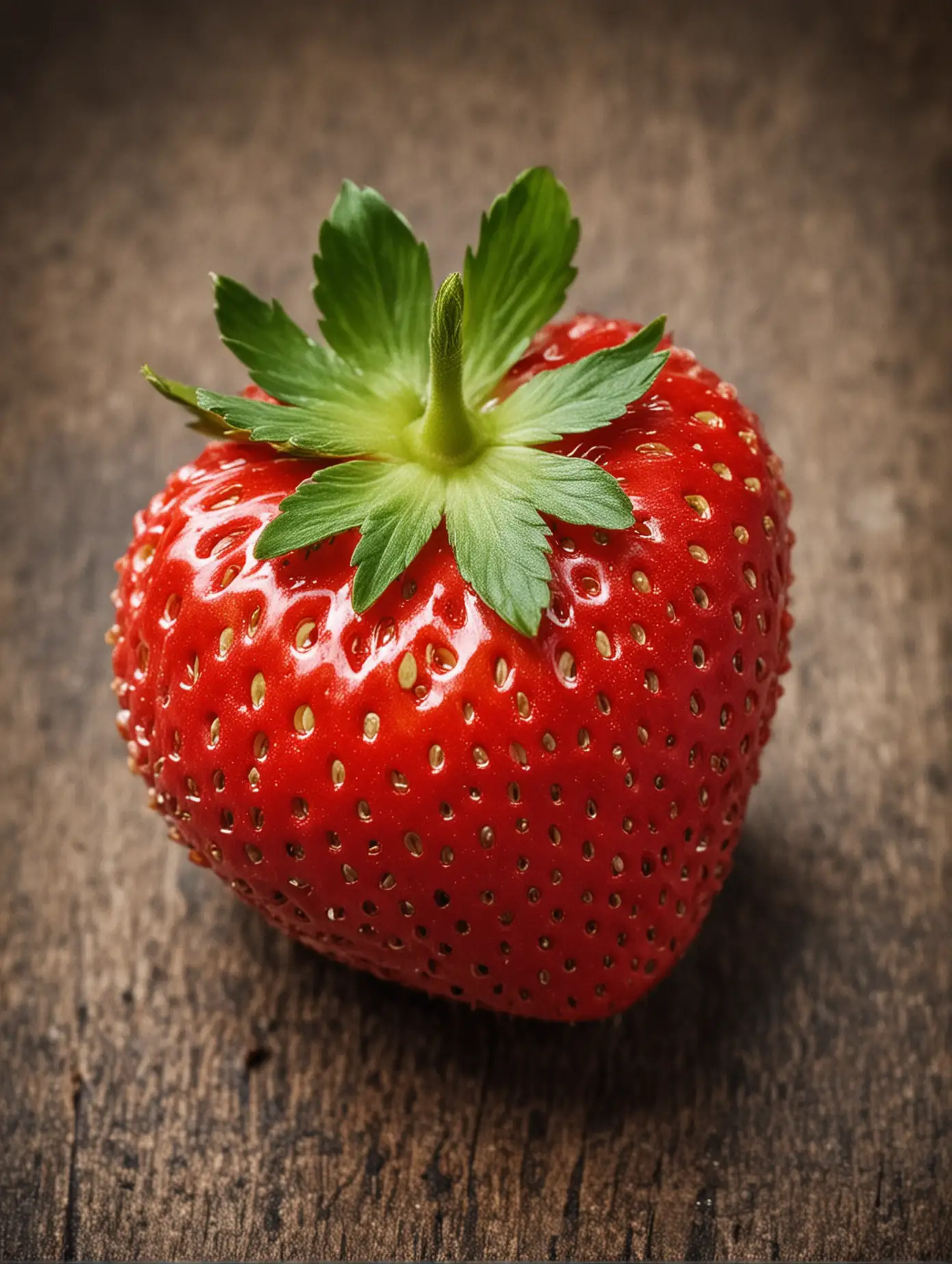 Fresh-and-Juicy-Strawberries-on-a-Wooden-Surface