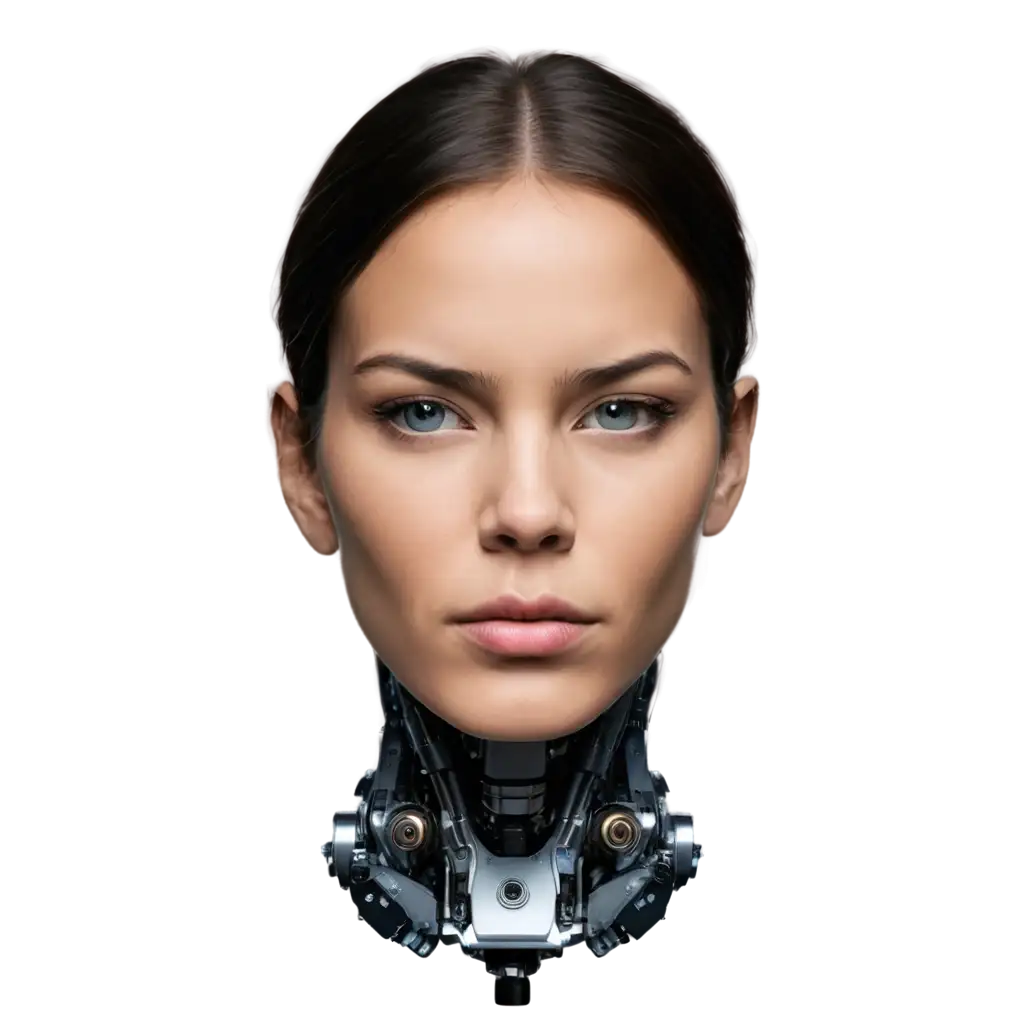 CybCyborg-PNG-Image-Usageorg-Robot-Face-with-Serious-Expression-PNG-Image-HighQuality-AI-Art-for-Digital-Projects