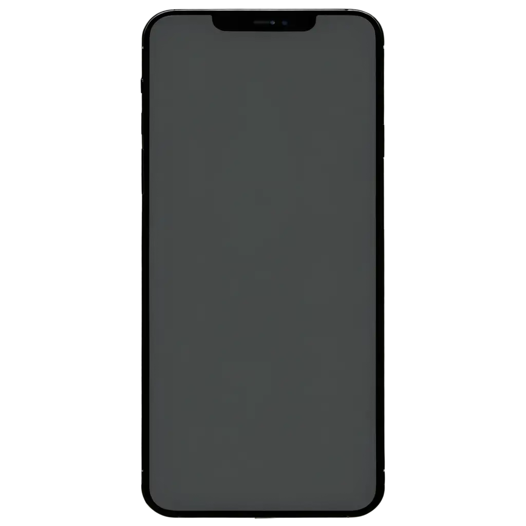 Monochrome-Icon-of-iPhone-16-Pro-Max-PNG-Front-View-for-Clear-HighQuality-Design-Use